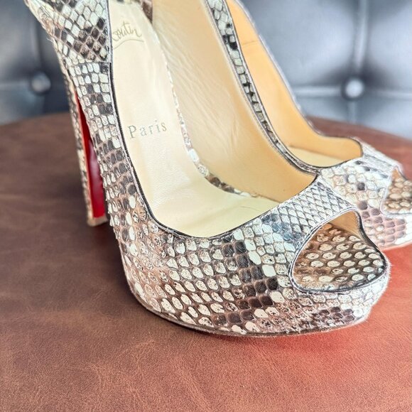 Python sandals Christian Louboutin - Picture 2 of 13